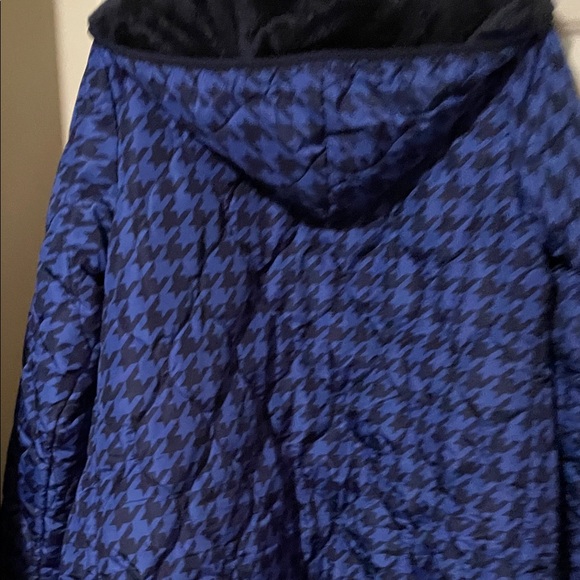 **NWOT**Susan Graver Blue Houndstooth Ski Jacket - Picture 6 of 8